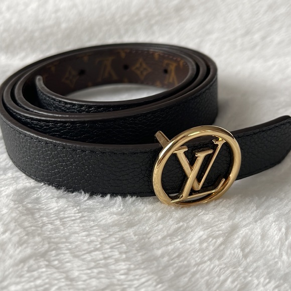 Louis Vuitton 30 MM Reversible Belt. Size 75 CM. Authentic. - Picture 3 of 11